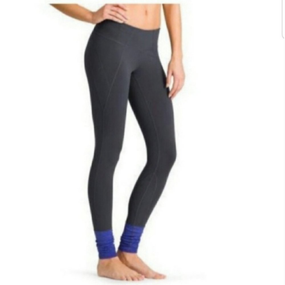 Athleta Plié Tights Leggings Charcoal Grey XXS